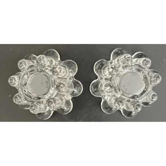 Alco Crystal Votive/Tapper Candle Holder Set of 2 - Picture 5 of 11